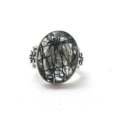 Amazing Rutilated Quartz Gemstone 925 Sterling Silver Handmade Ring All Size