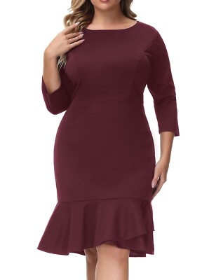 burgundy wedding guest dress plus size Bilbao Long Sleeve Mini Dress Burgundy