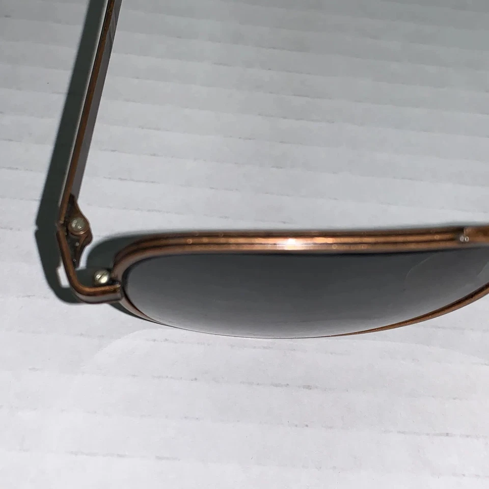 RARE Universal Aviator Pilot Sunglasses 5 1/2” 1/30 10K RGP Bronze Frame Non RX - Image 2 of 4