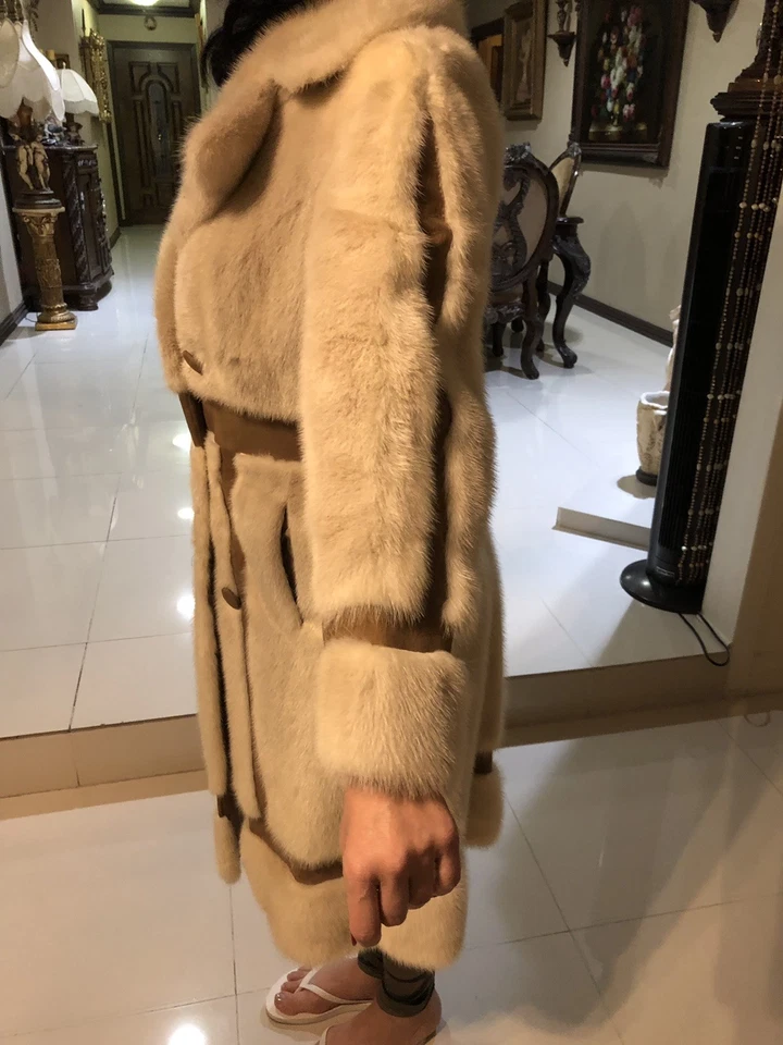 Vintage Ben Ric Shirley Mink Fur Coat S/M Size - Image 3 of 4