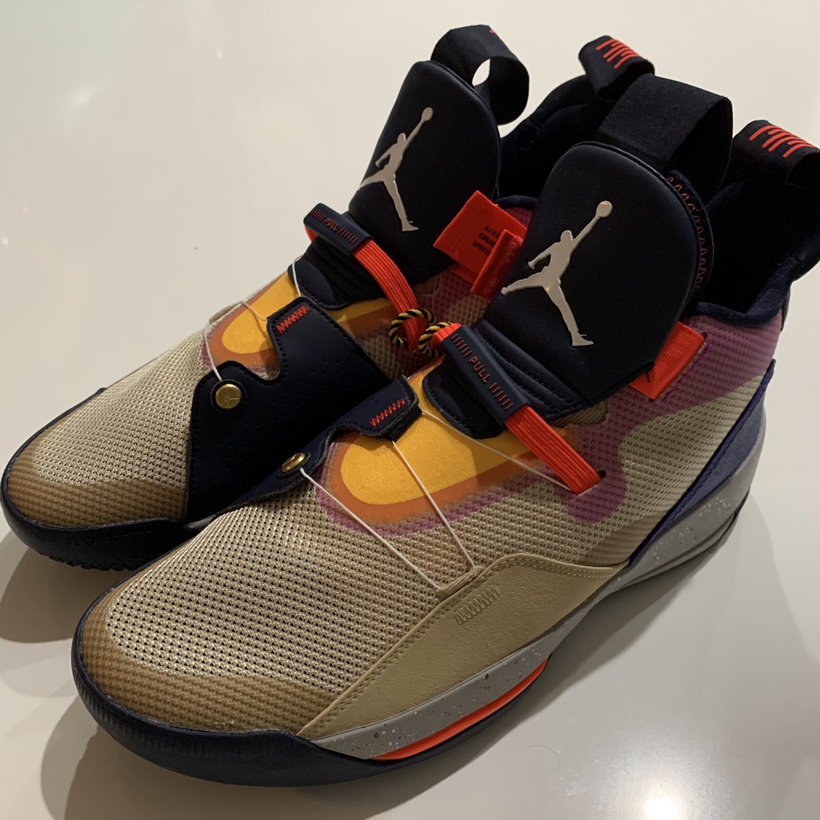 newspaper leave G Sz 10.5 Nike Air Jordan 33 XXXIII Visible Utility Desert Ore Black AQ8830-200 | eBay newspaper leave G Sz 10.5 Nike Air Jordan 33 XXXIII Visible Utility Desert Ore Black AQ8830-200 | eBay