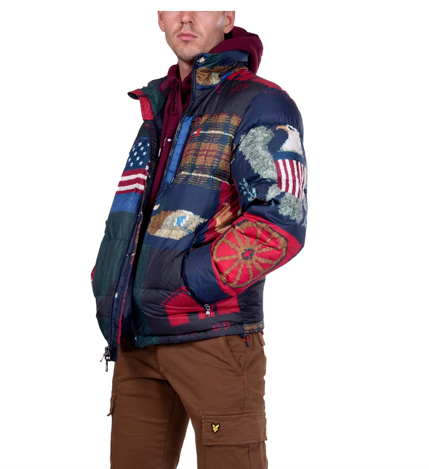 Polo Ralph Lauren Pony Puffer Quilted USA Eagle Flag Polo Ralph Lauren Pony Puffer Quilted USA Eagle Flag