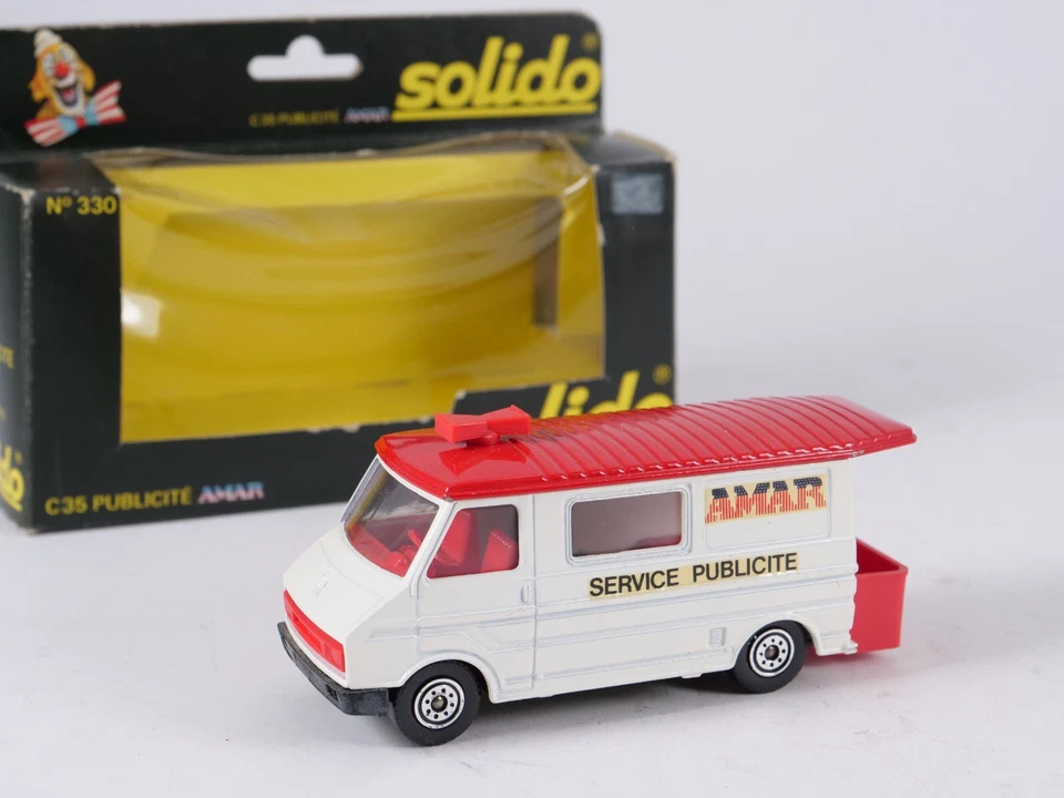 Solido N.330 Camion Citroën C35 Circo Amar Servizio Pubblicità Nuovo 1/50 Box - Immagine 2 di 4