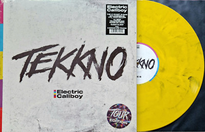 Electric Callboy - Tekkno Lim Tour Edition Yellow Black Marbled Vinyl LP + 5 NEU