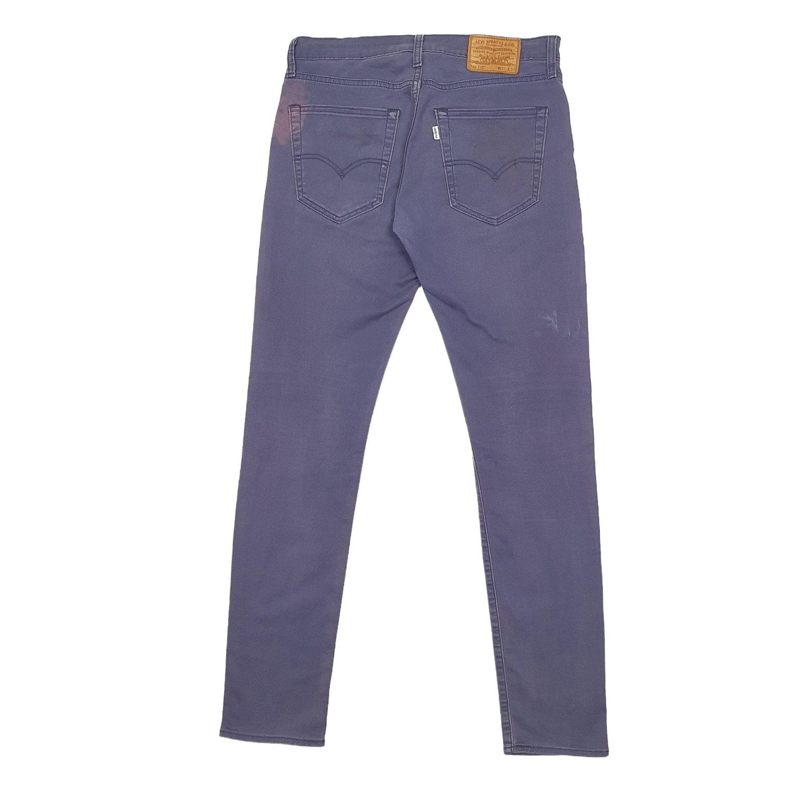 LEVIS 512 Jeans Slim Tapered Fit Blue Denim Trousers Mens W31 L34 image 4