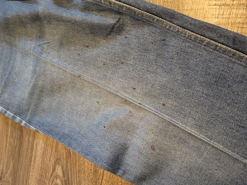 Levis 517 Orange Tab Distressed Bootcut Jeans 41x29 (Actual) Stains USA Vintage - Picture 8 of 13