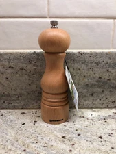 NWT Swissmar 7" Beech Wood Salt Mill Grinder
