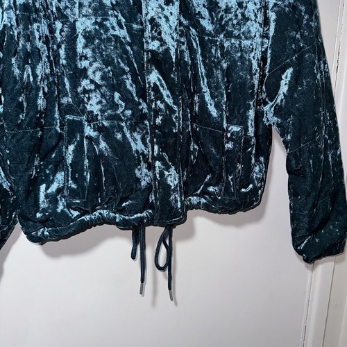 New With Tags COTTON ON Velvet Teal Puffer Jacket Womens Size 10 #31575 - Picture 3 of 11