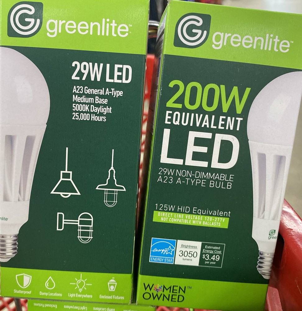 Greenlite 29W/H/50K 29W 5000K A23 LED Omni Light Bulb 200W Equal Energy Star