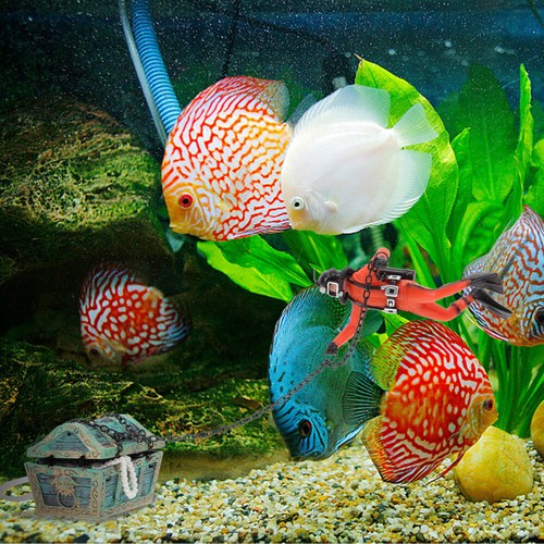 Versunkenen Schatz Belüften Aquarium Decor Fisch Tank Taucher - Bild 3 von 12