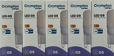 Image of 5 pack LED Crompton G9 2.2W non dim warm white 200lm push fit 2.2 = 18 Watt