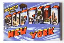 Greetings from Buffalo New York FRIDGE MAGNET travel souvenir "style B"