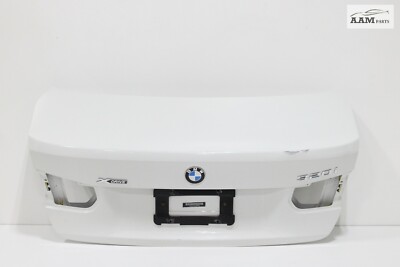 13-16 BMW 320I XDRIVE F30 REAR TRUNK DECK LID TAILGATE PANEL ALPINE WHITE 3 OEM