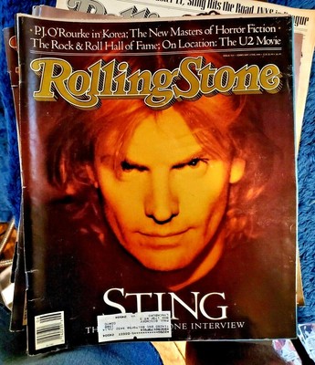 1988 rolling stone lot magazine vintage