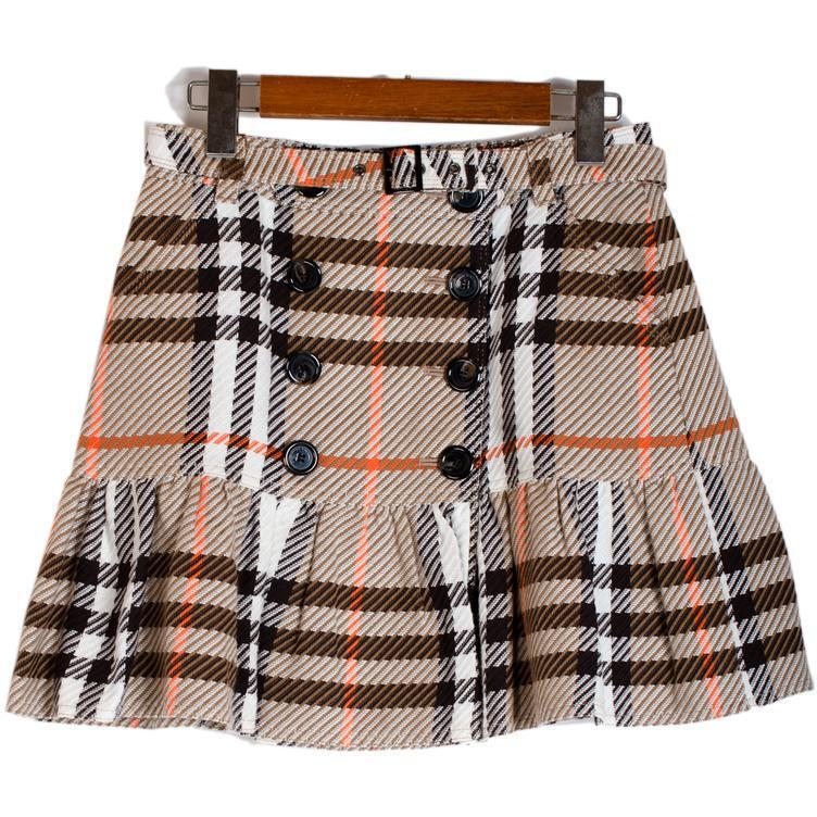 Rare Burberry Blue Label Mega Check Mini Fuscato With Belt