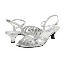 NIB Silver TOUCH UPS by Benjamin Walk Party Wedding Prom Shoes style Jane 9.5M