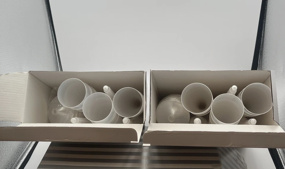 Flautas de champanhe de plástico premium prata 36 reutilizáveis prata perolizada 5,5 oz NOVO - Imagem 4 de 4