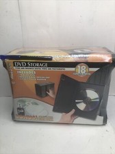 Allsop 18 DVD Storage Case Box Set  Organizer Shelf  Marker  Scratch Kit NEW