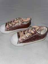 New Converse Glitter Rose Gold Shoes  Toddler...