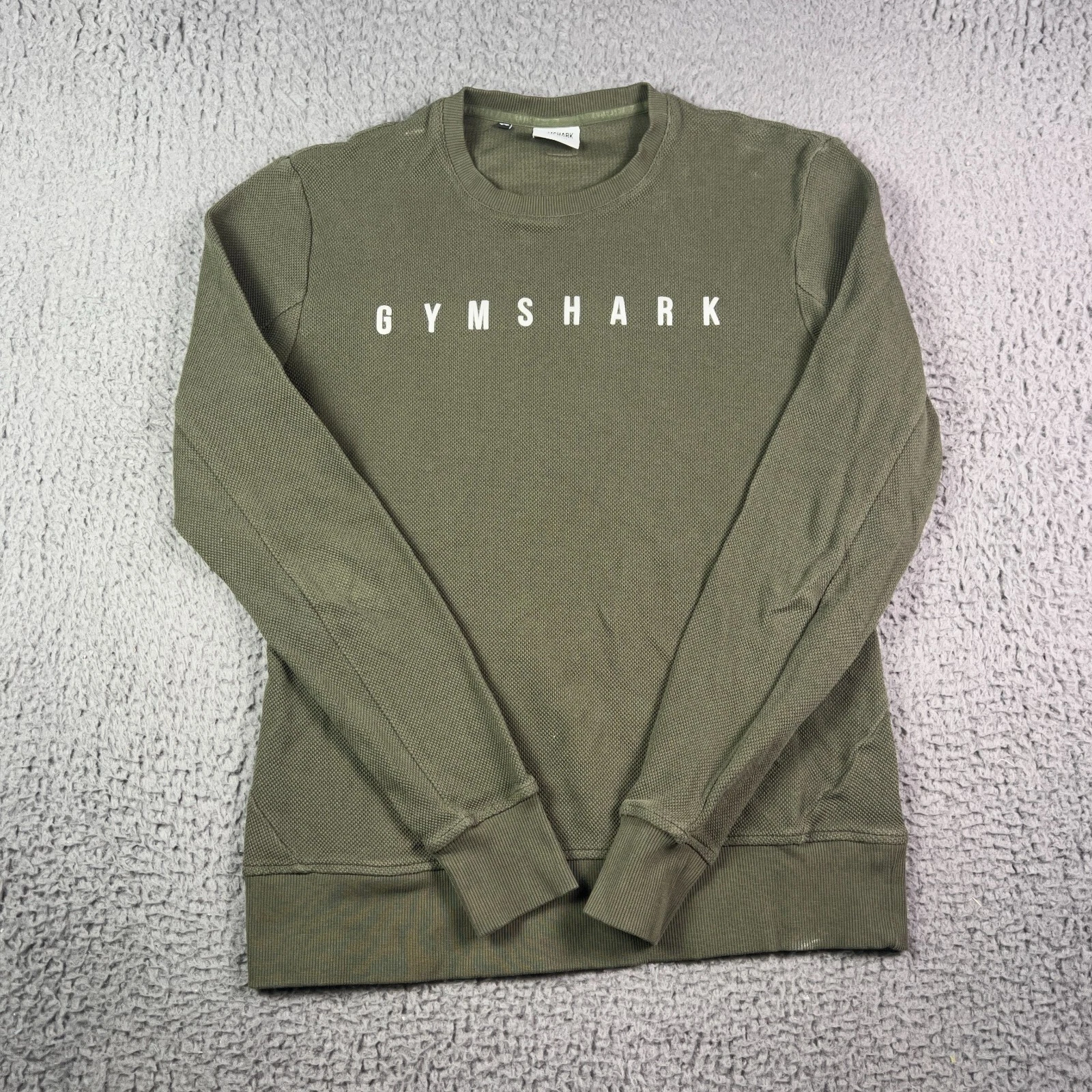 gymshark knit pullover crewneck long sleeve thermal sweatshirt