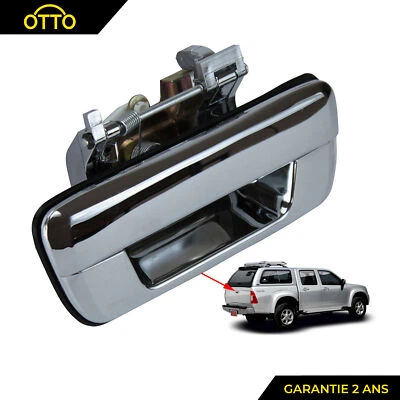 Poignée Chromée de Porte Coffre Arrière Malle Benne pour Isuzu DMAX D-MAX Denver - Photo 1/4