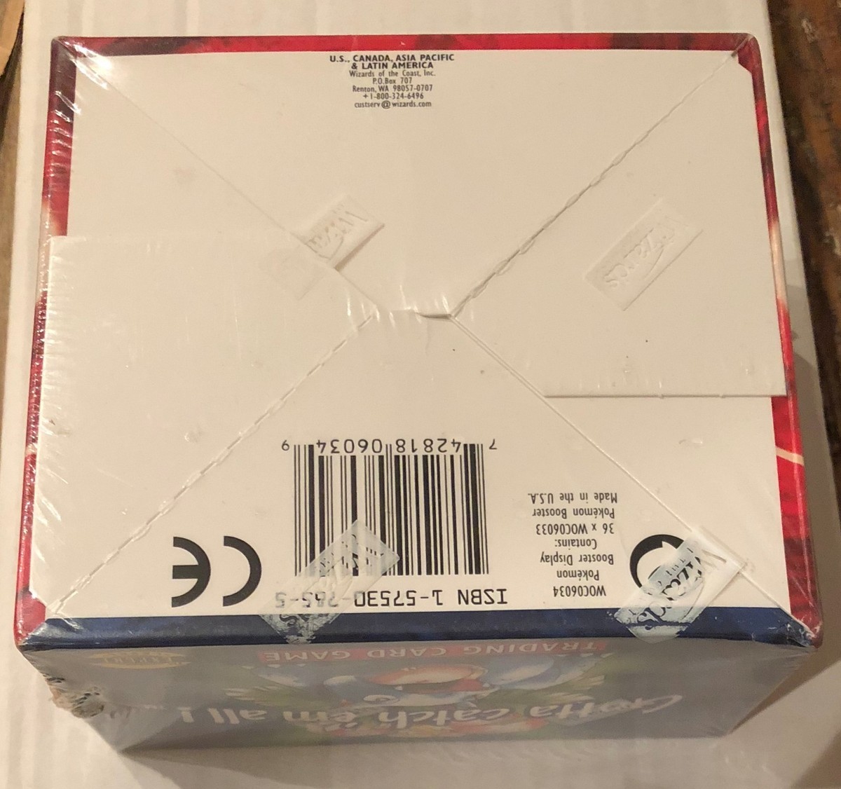 ポケモンカードゲーム　base set 1999 box未開封 1999 POKEMON BASE UNLIMITED BOOSTER BOX 36 PACKS SEALED NEW