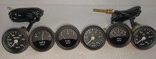 Smiths Gauges Kit Water Temp+ Oil + Fuel+ Volt +Amp +Oil Temp Black Bezel