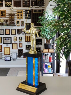 FISHING TROPHY AWARD 16'' TALL FREE LETTERING  YOUR COLOR CHOICE 5 #