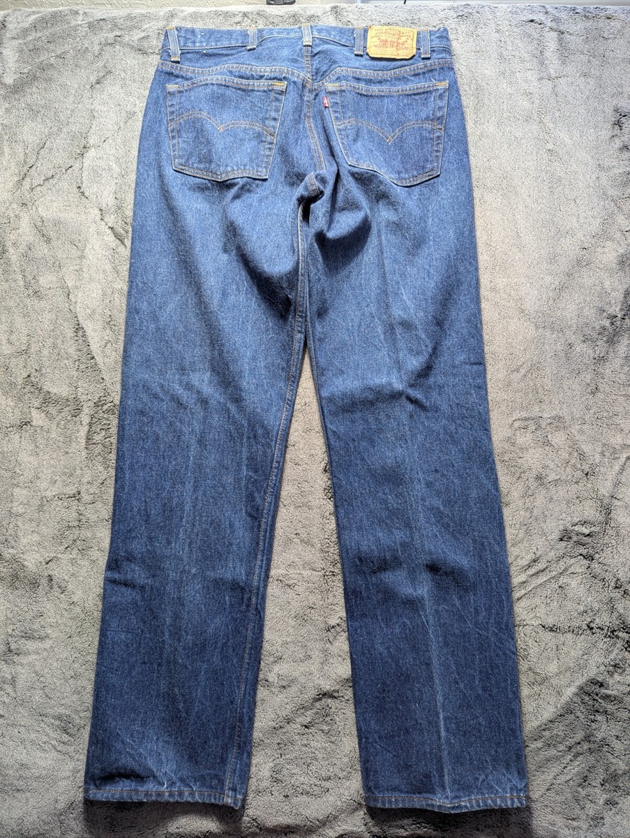 Vintage Levi's 3501-0117 Button Fly Straight Leg Jeans Mens