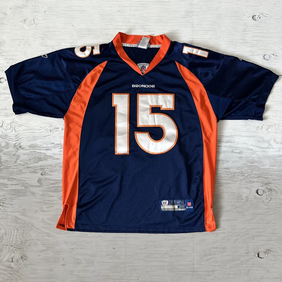 Camiseta de fútbol americano Tim Tebow #15 Denver Broncos NFL Reebok On Field talla 48 cosida Foto 2 de 4
