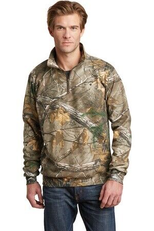 RO78Q Russell Outdoors Realtree 1/4-Zip Sweatshirt - Picture 1 of 2