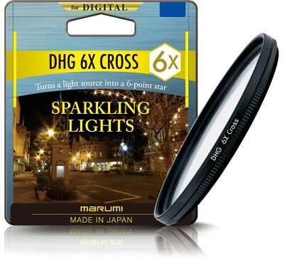 Marumi DHG 6X Star Cross Lichteffektfilter Größen 37 mm - 82 mm