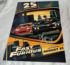 Vin Diesel & Michelle Rodriguez Signed 12x18 Photo Fast And Furious