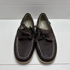 Women's Sperry Top-Sider Brown Leather Boat Shoes 9173907 - 7.5M