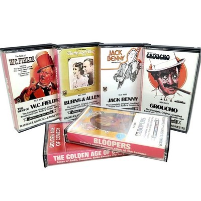 1980s Nostalgia Lane Comedy Cassettes - Set of 6 - Classic Radio Shows