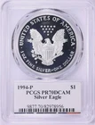 1994 P $1 American Silver Eagle 1 Oz Proof PCGS PR 70 DCAM Some Staining