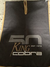 NEW Cobra Microfiber Tour Golf Towel Black - 39" x 14"