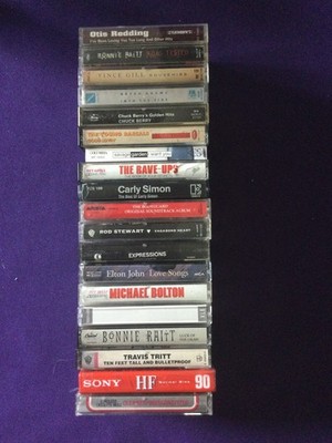19 Cassette Tape Lot(mixed Lot Rock, Blues, Pop,country,) Used