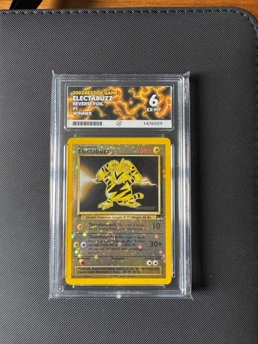 Pokemon Electabuzz #1 WINNER Best of Game Reverse Holo ACE 6 WOTC TCG