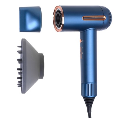 Adler Ionen Haartrockner SUPERSPEED  blau Diffusor LED-Display AD 2271 