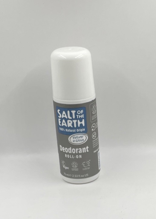 Salt of the Earth Natural Deodorant Roll On - Vetiver & Citrus - 75ml | Long-lasting Protection, 100% Natural Origin Ingredients, Unisex Vegan Formula, Made in the UK, Cruelty Free International - Image 2