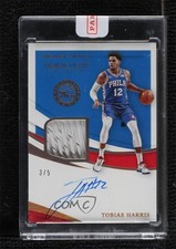 2020-21 Immaculate Sneaker Swatches Signatures Gold 3/5 Tobias Harris Auto 1ap2