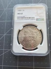 1889 $1 Morgan Silver Dollar - NGC MS62