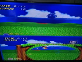 Sega Genesis Model 2 Console W 3 games and cables NO CONTROLLER