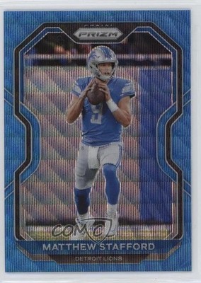 2020 Panini Prizm Blue Wave Prizm 144/199 Matthew Stafford #199 7u5