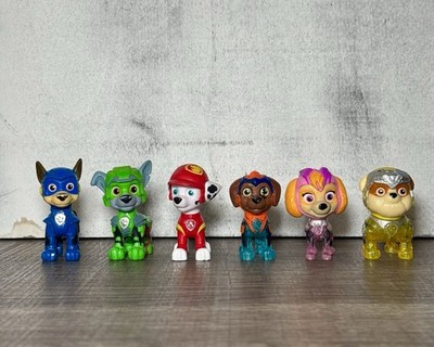 Paw Patrol Mighty Pups Charged Up Figure Lot Chase Skye Zuma Rubble Rocky