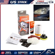 Headlight Lens Restoration Repair Kit 3 Step Process Clear Haze Remove