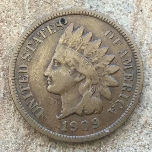 1909-S Indian Head Cent Key Date Fine Details