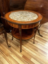French Antique Louis XV Inset Beautiful Marbl...