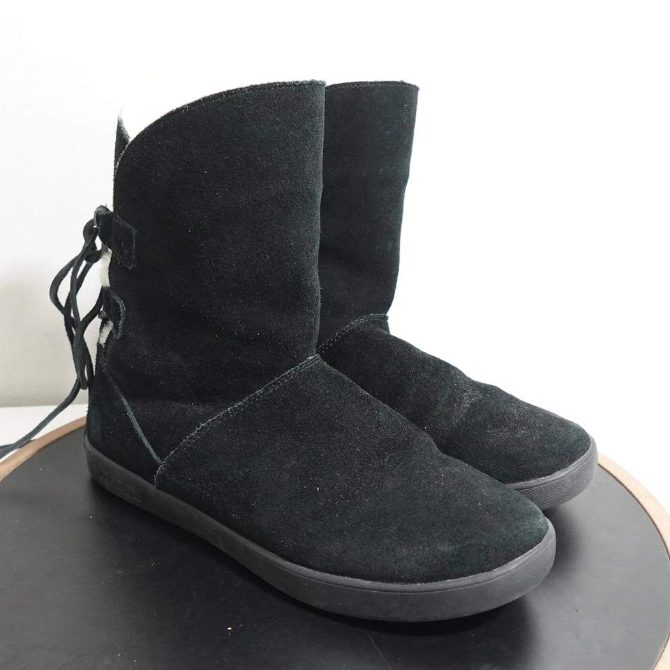 Botas Koolaburra By UGG para mujer talla 9 gamuza piel de oveja invierno cremallera encaje 1019368 Foto 2 de 4